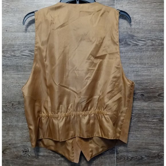 Dual Control M Suede Vest Brown Leather Vintage 1980s - Picture 2 of 4